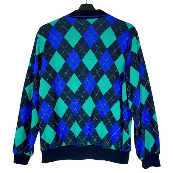 Vintage Harlequin Sweater Polo Argyle Retro - Picture 3 of 5